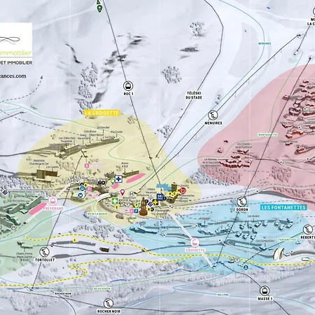 Location Ski-in/ski-out Pour 4 Pers - Les Menuires Lejlighed